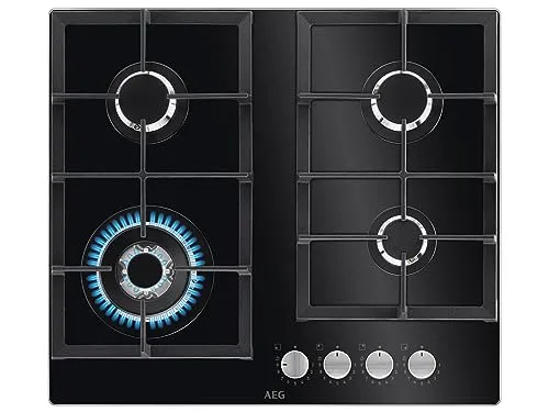 HKB64420NB Gaskochfeld 60cm - Autarkes Kochen mit Präzision - Kochfelder, 60cm breites autarkes Gaskochfeld für präzise Temperaturkontrolle und schnelles Kochen.