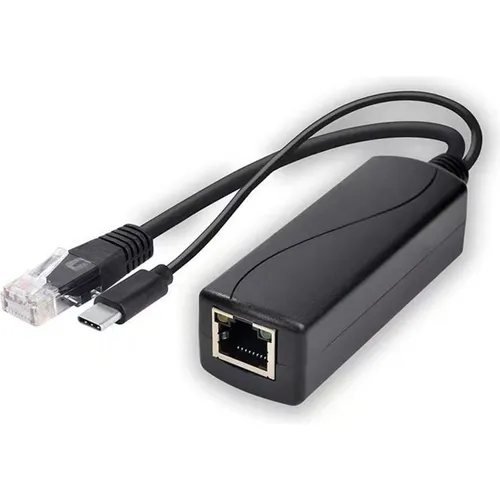 MicroConnect 1000Mbit POE Splitter USB-C (2 Ports) (MC-POESPLITTER-C)