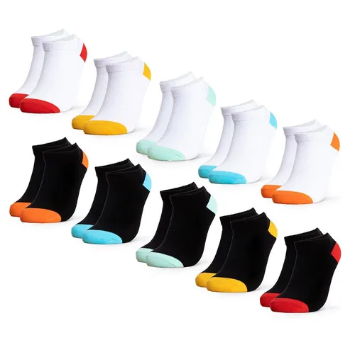 OCCULTO Sneakersocken Mädchen & Jungen Sneaker Socken 10er Pack (Modell: Piccolo) (10-Paar)