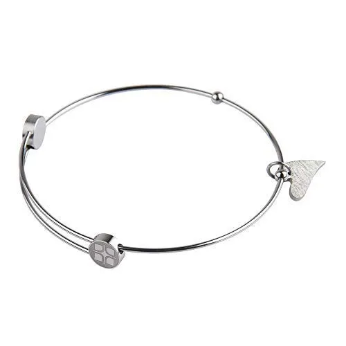 Ernstes Design Armreif Edelstahl A206 mit Herz Armband von Ernstes Design