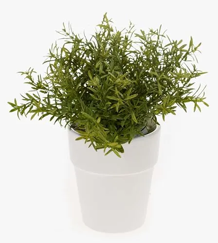 artplants.de Künstliches Rosmarin im Topf, 23cm - Dekokraut - Kunstkraut