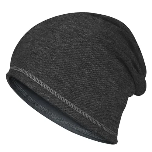Foatcox Leichte Winter Mütze für Herren und Damen, Atmungsaktive, Weiche Beanie-Laufmütze, Warme Skull Cap für Laufen, Skifahren, Radfahren, Snowboarden und andere Outdoor-Sport
