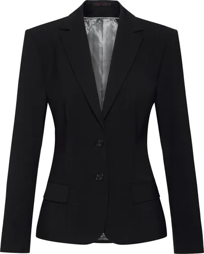 GREIFF Damen Blazer SF Premium 1452-666-110 Gr. 36 schwarz - Eleganter Damen-Blazer von Greiff, ideal für Business-Anlässe. Der schmal geschnittene Schnitt und das hautsympathische Material bieten hervorragenden Tragekomfort. Pflegeleicht und schmutzabweisend für den täglichen Einsatz.