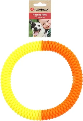 Flamingo Spielzeug für Hunde Lipa Ring Gelb & Orange von Flamingo