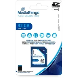 MediaRange SDHC Speicherkarte, Klasse 10, 32GB