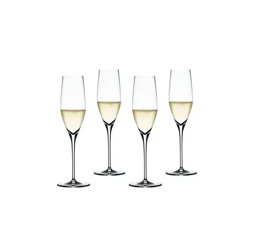 Spiegelau Authentis Champagner Flöte Set/4 - Elegante Kristall-Sektgläser für besondere Anlässe, spülmaschinenfest und ideal für stilvolle Feiern und gemütliche Abende.