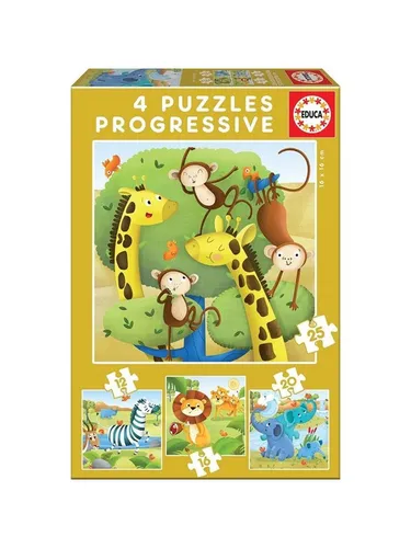 Educa 12-16-20-25 Wild Animals 80-17147