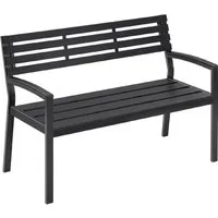 WOLTU Gartenbank 2-3 Sitzer mit Armlehne, bis 280kg belastbar