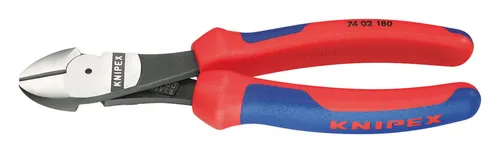 Knipex Kraftseitenschneider 180mm - Hochwertiger Seitenschneider mit ergonomischen 2K-Hüllen für komfortables Arbeiten, ideal für präzise Schneidarbeiten.