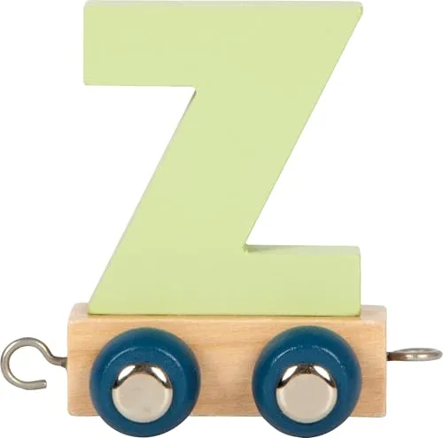 small foot Buchstabenzug Polar Z aus Holz, Holzzug individuell kombinierbar, zum Dekorieren und Verschenken, 12596
