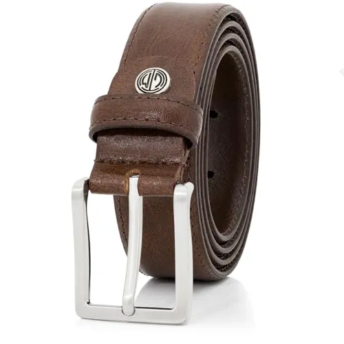 LINDENMANN Anzug-Ledergürtel Herren 35 mm Vollrind braun, Farbe/Color:braun, Size US/EU:Bundweite 150 cm Gesamtlänge 165 cm W 55 XXXXXL