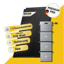 Watt Bifazial Komplettset Balkonkraftwerk mit Zendure SolarFlow 800 Pro 2 - Effizientes Balkonkraftwerk-Set mit leistungsstarken BAUER Solarmodulen und flexibler Speicherung. Ideal zur eigenen Stromerzeugung und -nutzung, auch bei niedrigen Temperaturen.