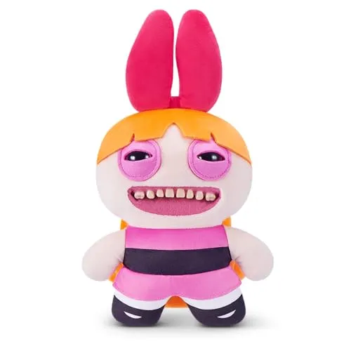 Produktbild Fuggler Powerpuff Girls 22cm Plüsch (Blossom) von ZURU – Funny Ugly Monster Kuscheltier mit menschenähnlichen Zähnen, Sammel-Plüschtier für Kinder, Twens, Teens, Erwachsene und Cartoon-Fans