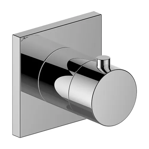 Keuco IXMO Brausethermostat 59553010002 - Duscharmatur mit Unterputz Montage, eckigem Design, Sicherheitssperre bei 38 °C und ideal für Durchlauferhitzer geeignet.