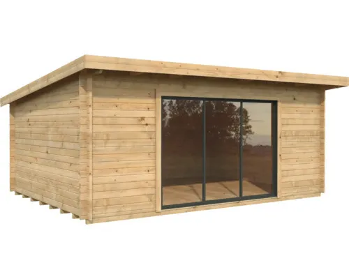 Gartenhaus Palmako Lea 19,4 m² Schiebetür Sicherheitsglas inkl. Fußboden 578 x 4