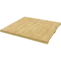 Skan Holz Fußboden für Gartenhaus CrossCube Gr. 4 - Gartenhaus-Zubehör mit 19 mm starken Nut- und Federbrettern aus unbehandelter Fichte, passend für CrossCube Häuser, inklusive Montagematerial.
