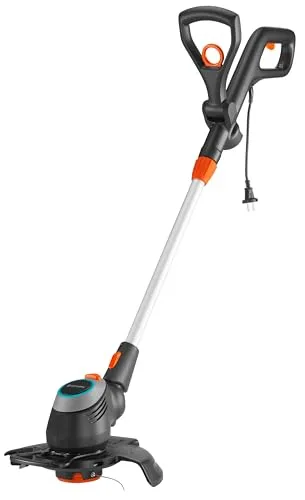 Gardena PowerCut 650/28 Elektro-Trimmer - Rasentrimmer mit 280 mm Schnittkreis, Teleskopstiel und extrastarkem 650 Watt Motor für müheloses Trimmen selbst an schwer zugänglichen Stellen.