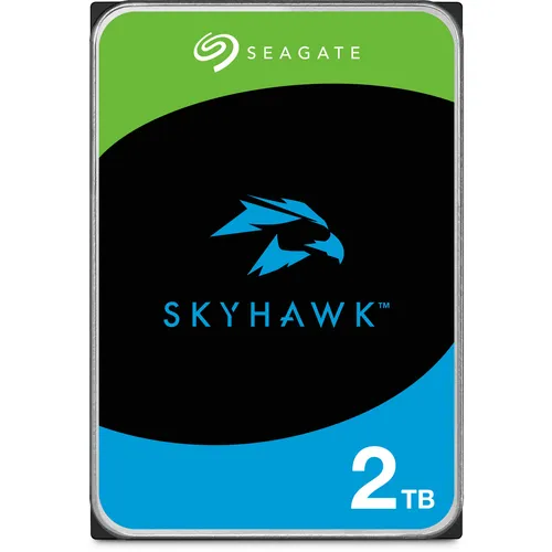 Seagate SkyHawk ST2000VX017 - 2 TB interne Festplatte - Festplatte für Desktop-Computer mit 2 TB Kapazität und 7200 U/min, ideal für große Mediendateien und Überwachungsanwendungen.
