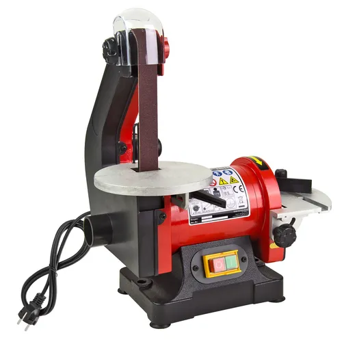 Band- und Tellerschleifer 250 W - Vielseitige Schleifmaschine - Schleifmaschinen für präzise Schleifanwendungen, kraftvoller 250 W Motor und beidseitig verstellbare Schleiftische für perfekte Ergebnisse.