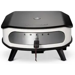 Gas-Pizzaofen 17 - COZZE - drehbar mit Thermometer - Grills: Innovativer Gas-Pizzaofen mit rotierendem Stein und integriertem Thermometer, heizt in nur 20 Minuten auf 450°C für perfekt gebackene Pizzen.
