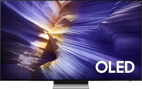 Samsung OLED 4K S90F 77 Zoll UHD Fernseher - Erlebe atemberaubende Bilder mit selbstleuchtender OLED-Technologie und intelligentem 4K Upscaling. Genieße flüssiges Gaming bis 144Hz und dynamischen Sound mit Dolby Atmos für ein fesselndes Unterhaltungserlebnis.