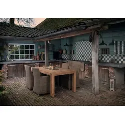 MANIA Feuertisch Einbaumodell large rechteckig 99 x 32 x 24 - Gartentisch mit integriertem Gasfeuer, verwandelt jeden Tisch in eine stilvolle Feueroase - einfache Montage und regulierbare Flammengröße für gemütliche Abende im Freien.