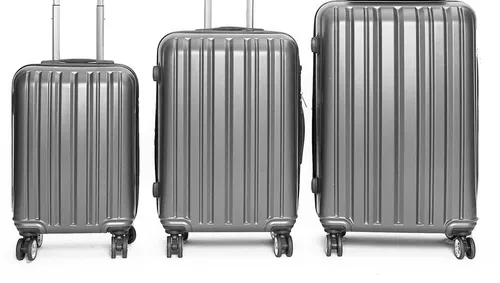 ZELLERFELD Kofferset 3-Teilig - Trolley-Sets mit leichtem ABS-Hartschalenmaterial und 4 leisen Doppelrädern für müheloses Reisen. Ideal für platzsparende Lagerung dank ineinander stapelbarer Koffer.