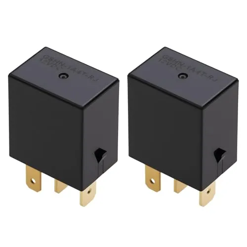 eMagTech 2Pcs 4-Pin Motorrad Relais G8HN-1A4T-RJ 12V DC 4-Pin für Motorrad Ersatz Teil