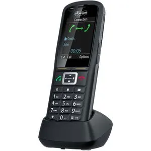 Auerswald Mobilteil COMfortel M-730 - Schnurloses DECT-Mobilteil in Anthrazit, robust und wasserdicht nach IP65, ideal für den Einsatz unterwegs