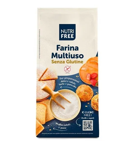 Nutri Free Farina Multiuso Mehrzweckmehl Mehl 1Kg ideal für süß und herzhaft
