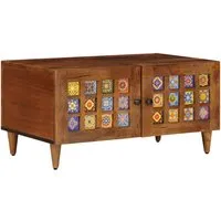 vidaXL Couchtisch Braun 80 x 50 x 40 cm Massivholz Mango 4018229