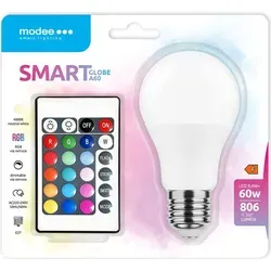 E27 9,4W RGB+W LED Leuchtmittel A60 mit Fernbedienung - Smartes LED-Leuchtmittel für stimmungsvolle Beleuchtung in RGB und warm-weiß. Dimmbar und mit praktischem Fernbedienungskomfort, ideal für jede Atmosphäre.