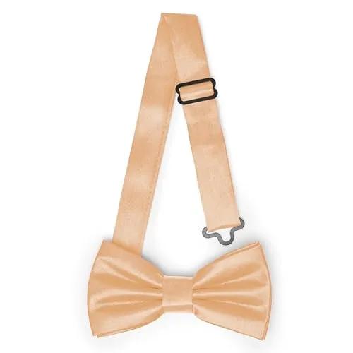 Ladeheid Kinder Jungen Fliege - Vorgebunden, Einstellbares Band, Glänzendes Design, Ideal für Hochzeit, Geburtstag, Einschulung - Strapazierfähig & Stilvoll BKS (10cm x 5cm, Kupfer)