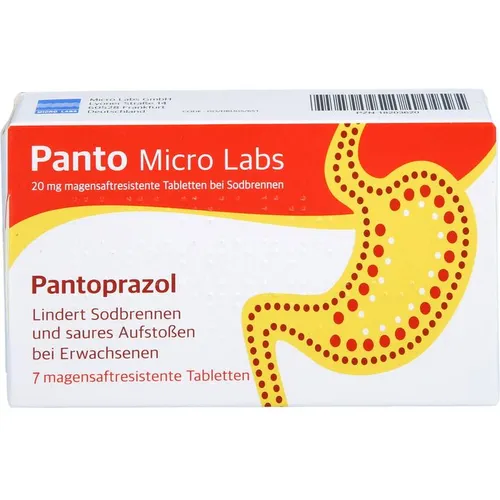 Panto Micro Labs 20 mg Tmr zur Linderung von Sodbrennen