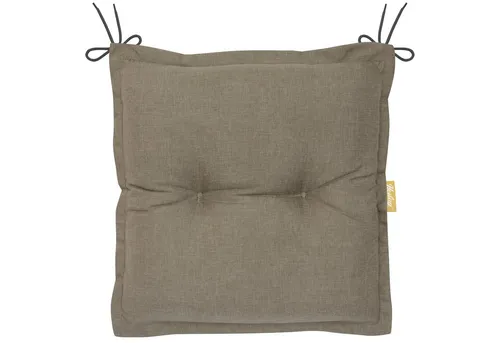Herlag Hockerauflage Ava SunGuard - Extra Dicke Sitzauflage in Taupe - Gartenstuhlauflage mit 9 cm Dicke für hohen Komfort. Wasserabweisend und ausbleichsicher, ideal für Gartenhocker. Maße: 50x50 cm, perfekt für entspannte Stunden im Freien.