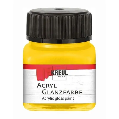 Kreul Acryl Glanzfarbe sonnengelb 20ml Glas 100ml/12,45 Euro