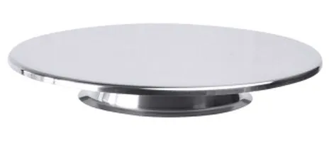 TAMLED Tortenplatte Edelstahl Ø 30 cm auf Fuß