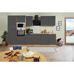 Respekta Küchenzeile Lorena 345 cm in grau von Respekta