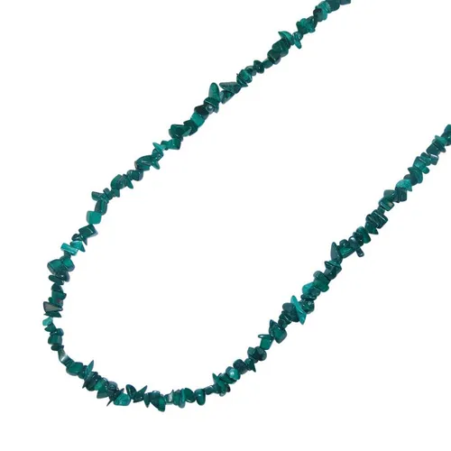 Malachit Splitter Kette 90 cm endlos ohne Verschluss