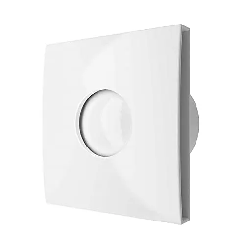 RASMACOR | Badezimmerlüfter 100 mm | Silent badlüfter (30 dB) | Moderner Lüfter ins Badezimmer | Geringer Konsum (15 W) | Zur Decken- und Wandmontage inkl | Extra Leise und Leistungsstark