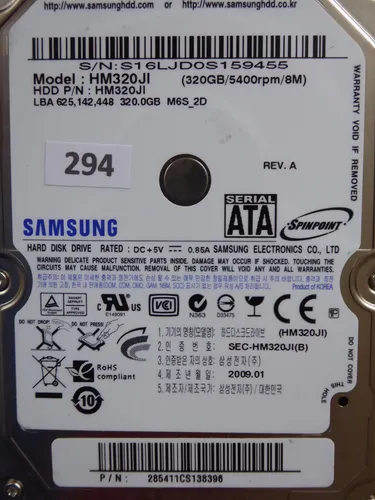 320GB Samsung HM320JI | 2008.08 | PCB: MANGO REV.03 #293