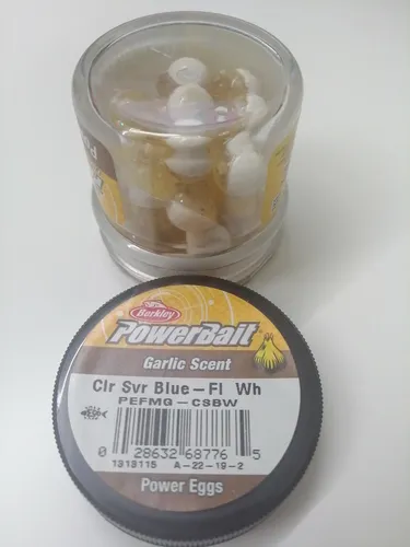 Berkley Eier Power Bait Eggs Garlic Knoblauch Clear Silver Blue Fluo White Köder