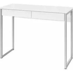 ebuy24 Schreibtisch Fula mit 2 Schubladen in weiß von VCM