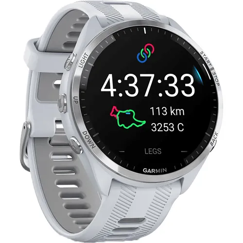 Garmin Forerunner 965 Sportuhr - Multisportuhr in whitestone, bietet präzise Trainingsdaten und ein stilvolles Design für ambitionierte Athleten.