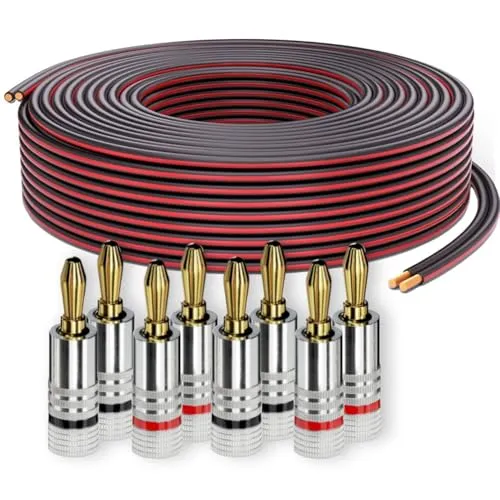PureLink Lautsprecherkabel OFC 2x2,50mm2 20m mit Bananenstecker