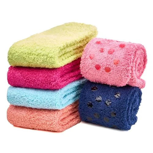 sockenkauf24 ABS Kuschelsocken Antirutsch Damen Stoppersocken (6 Paar) Flauschige warme Wintersocken, Plüschsocken (37419 35-42)