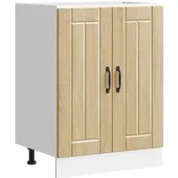 vidaXL Spülenunterschrank Lucca in Sonoma-Eiche