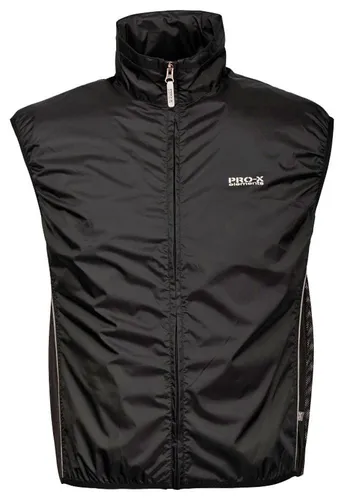 PRO-X Elements Bike Vest Größe XL - Ultraleichte Windprotector-Weste in Schwarz - Fahrradbekleidung mit optimaler Luftzirkulation und reflektierenden Elementen für bessere Sichtbarkeit. Ideal für kalte Tage und aktive Outdoor-Aktivitäten.