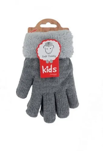 Antonio Strickhandschuhe Kinder Winter Handschuhe » Strickhandschuhe » Fingerhandschuhe (Paar, 2-St., 2 Einzelne Handschuhe) warme Soft Teddy Füllung » gefütterte Kinderhandschuhe