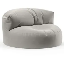 Green Bean Sitzsack Sofa mit ergonomischer Rückenlehne - 90x50cm in Hellgrau - Sitzsäcke für Indoor und Outdoor, langlebig und transportabel mit wasserabweisendem Bezug und pflegeleichtem Design für ultimativen Komfort und Stil.